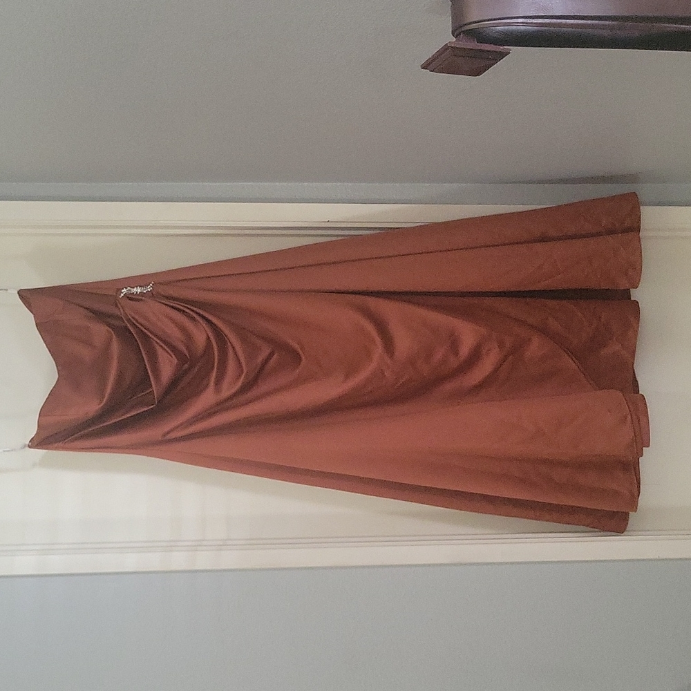 David's Bridal, strapless, copper color, Bridesmaids Dress, size 18